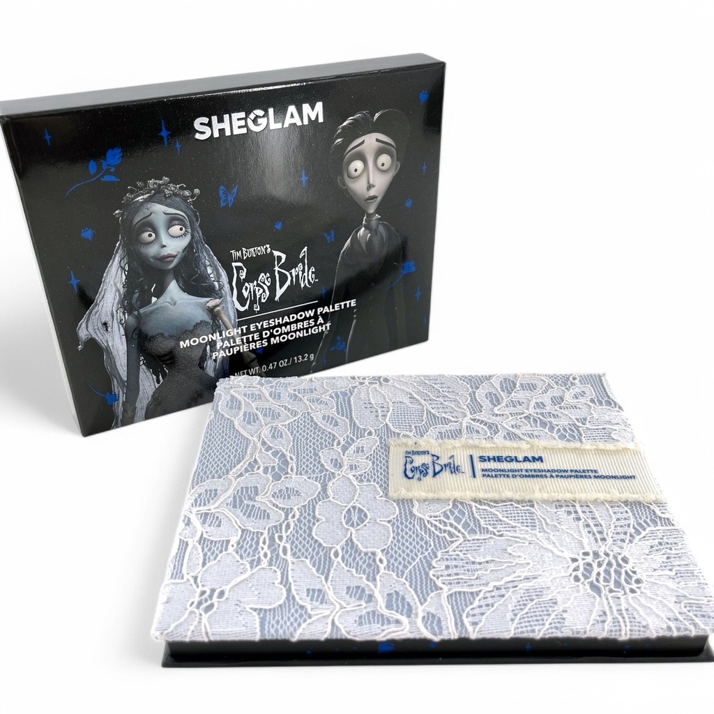 Tim Burton's Corpse Bride Moonlight Eyeshadow Palette Sheglam 12 Shades