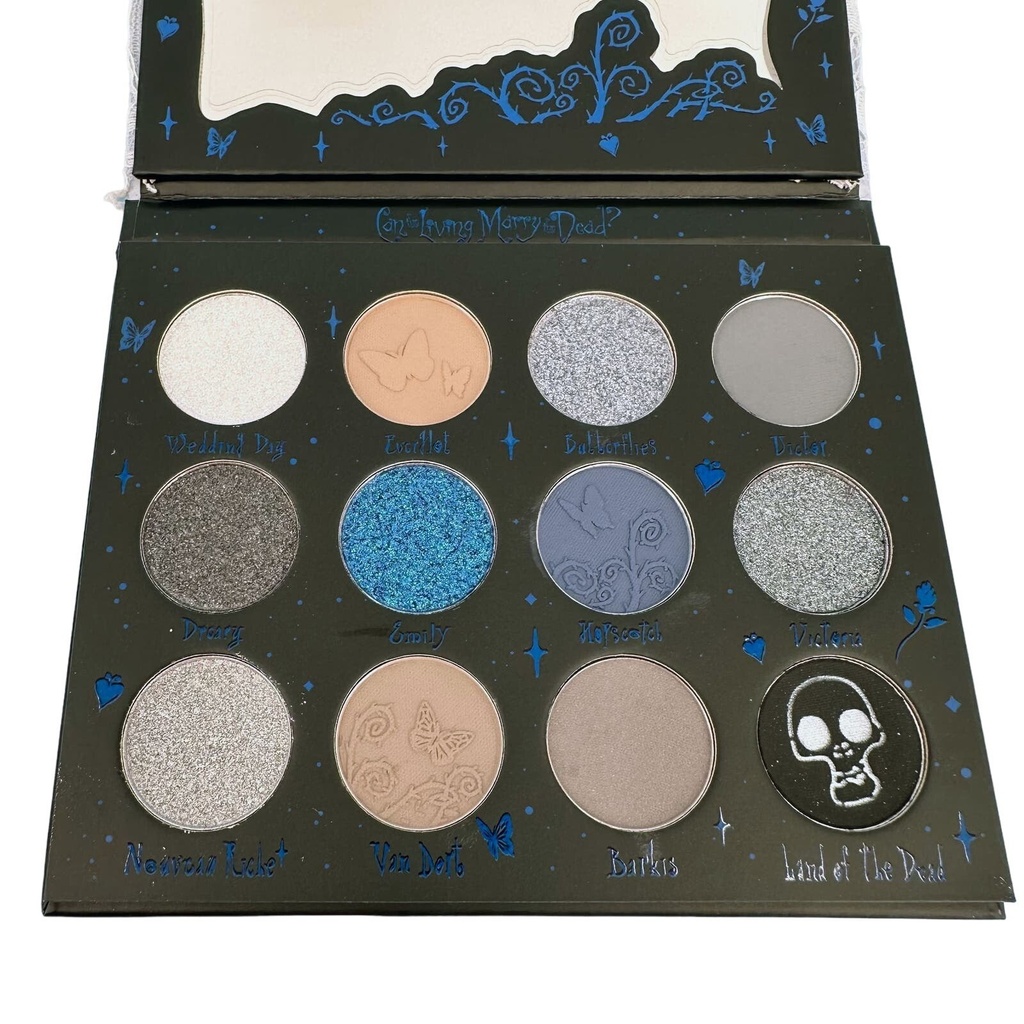 Tim Burton's Corpse Bride Moonlight Eyeshadow Palette Sheglam 12 Shades