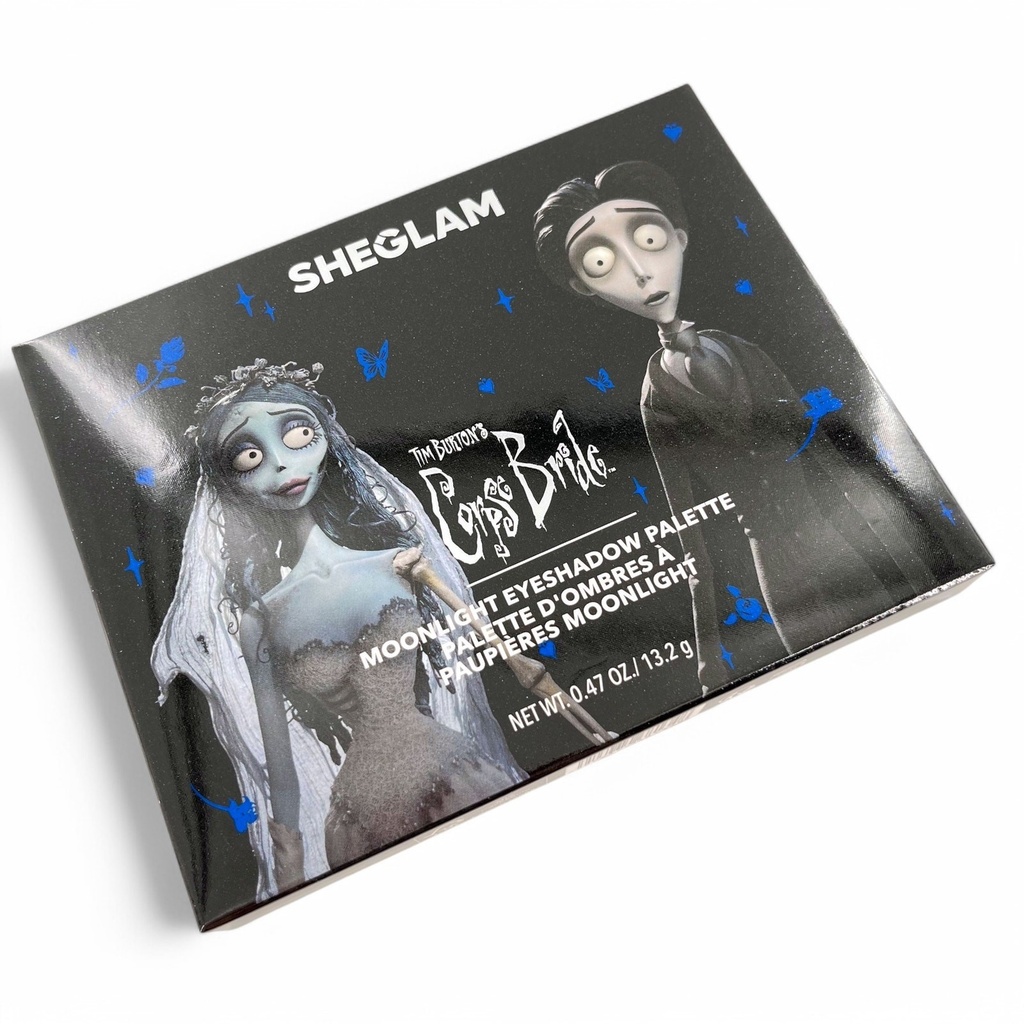 Tim Burton's Corpse Bride Moonlight Eyeshadow Palette Sheglam 12 Shades