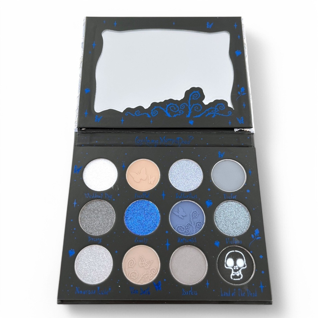 Tim Burton's Corpse Bride Moonlight Eyeshadow Palette Sheglam 12 Shades