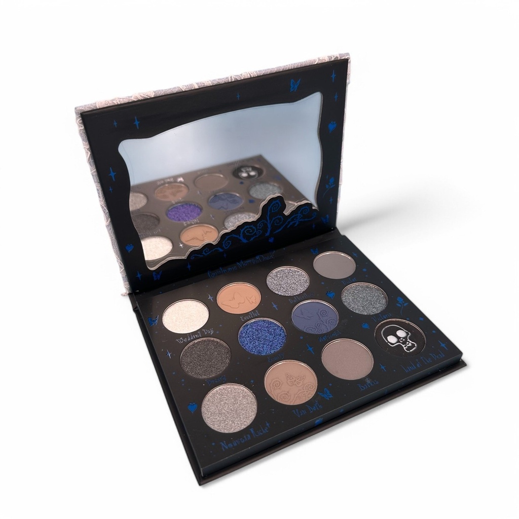 Tim Burton's Corpse Bride Moonlight Eyeshadow Palette Sheglam 12 Shades