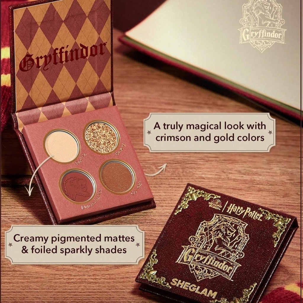 Harry Potter Gryffindor House Eyeshadow Palette Sheglam