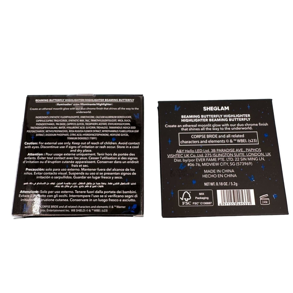 Tim Burton's Corpse Bride Beaming Butterfly Highlighter Sheglam