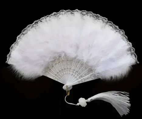 Abanico Blanco Bridgerton