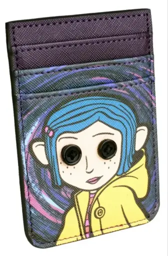 Tarjetero Coraline Ojos de botón